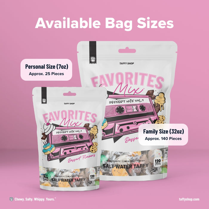 Dessert Favorites Taffy Mix Taffy Shop 12-Pack (7oz) Bags
