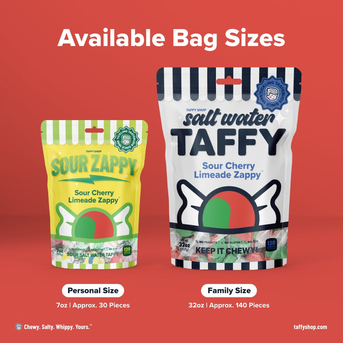 Sour Cherry Limeade Zappy Taffy Taffy Shop Wholesale