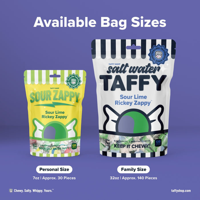 Sour Lime Ricky Zappy Taffy Taffy Shop Wholesale