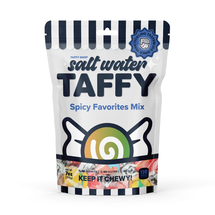 Spicy Favorites Taffy Mix Taffy Shop 12-Pack (7oz) Bags