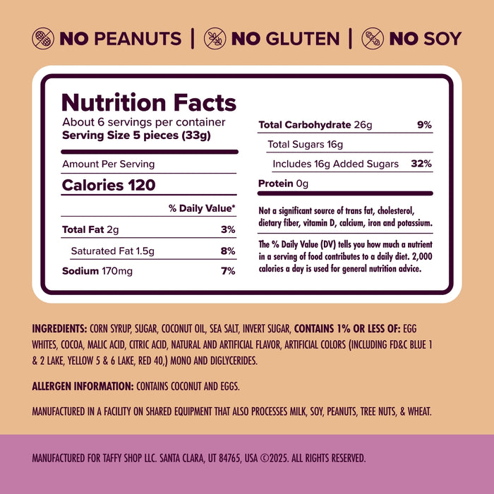 Polly Want a Taffy Bag 12-Pack Taffy Shop