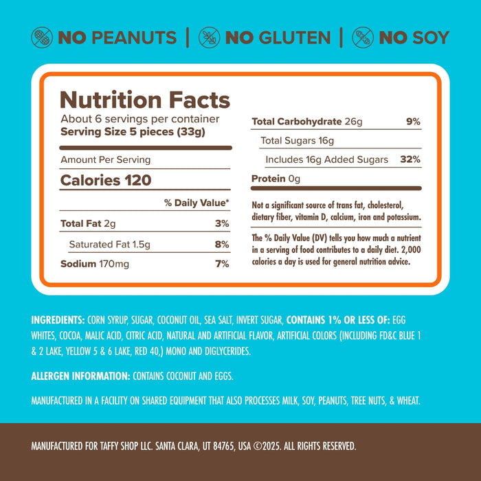 Utah Taffy Bag 12-Pack Taffy Shop