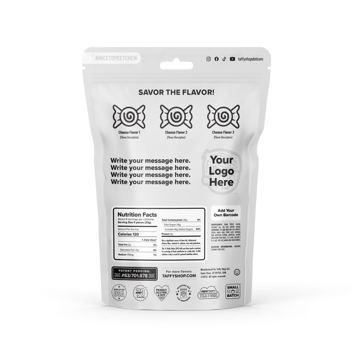 Company Logo Custom Bags 12-Pack Taffy Shop Wholesale