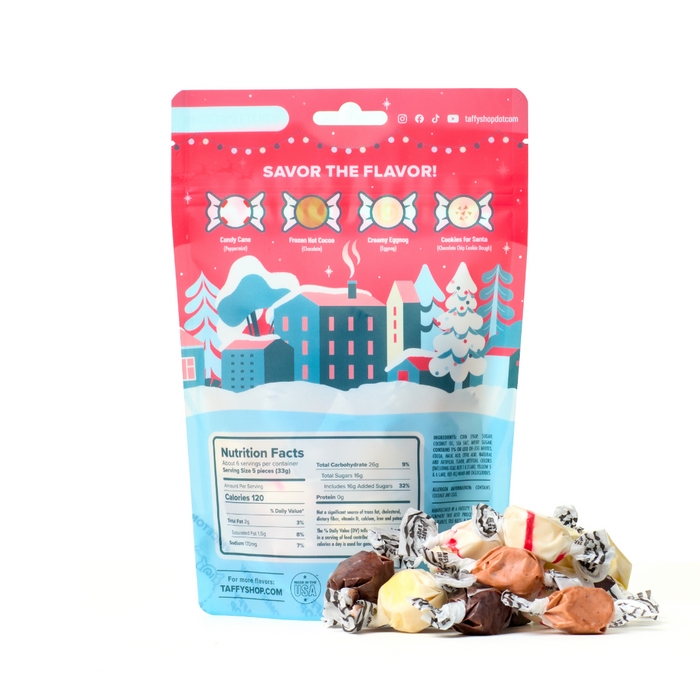 Santa Snax Taffy Bag 12-Pack Taffy Shop
