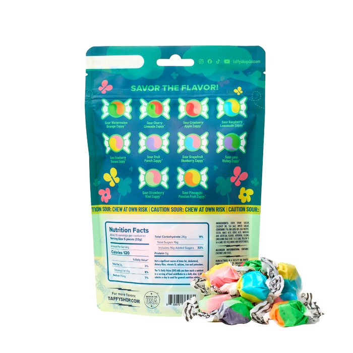 Zappy Taffy Troll Bag 12-Pack Taffy Shop