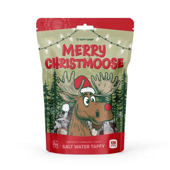 Merry Christmoose Taffy Bag 12-Pack Taffy Shop