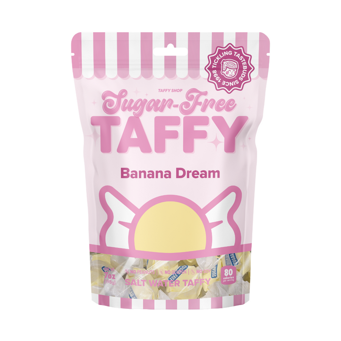 Sugar-Free Banana Dream Taffy Taffy Shop 12-Pack (7oz) Bags