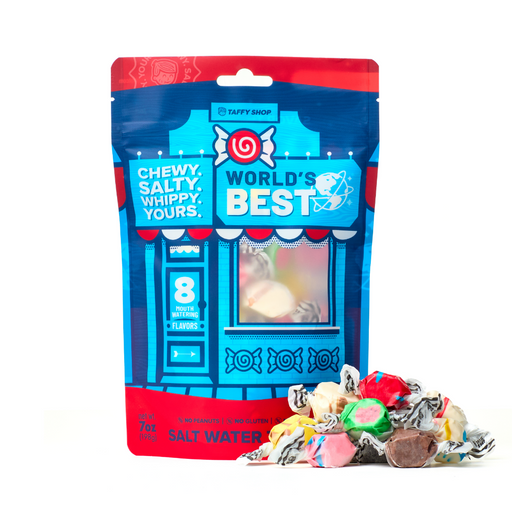World's Best Saltwater Taffy Bag 12-Pack Taffy Shop