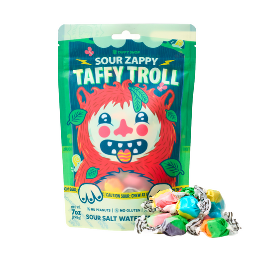 Zappy Taffy Troll Bag 12-Pack Taffy Shop