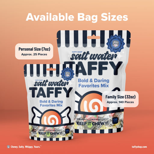 Bold & Daring Favorites Taffy Mix Taffy Shop 12-Pack (7oz) Bags