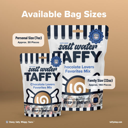 Chocolate Lovers Favorites Taffy Mix Taffy Shop 10-Pack (32oz) Bags