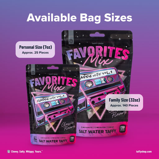 Classic Favorites Taffy Mix Taffy Shop 12-Pack (7oz) Bags