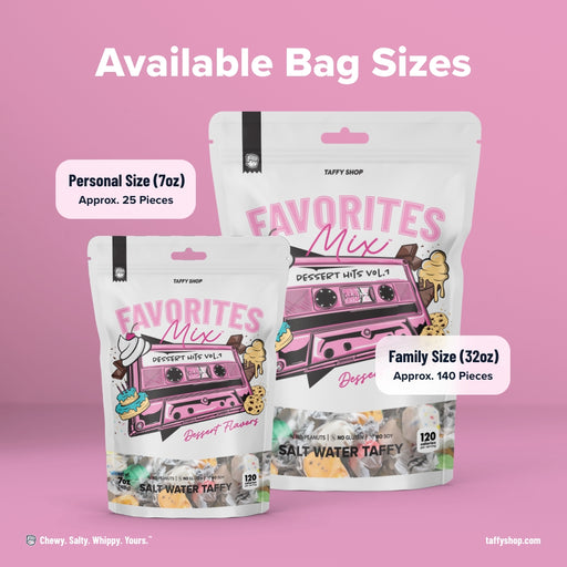 Dessert Favorites Taffy Mix Taffy Shop 12-Pack (7oz) Bags