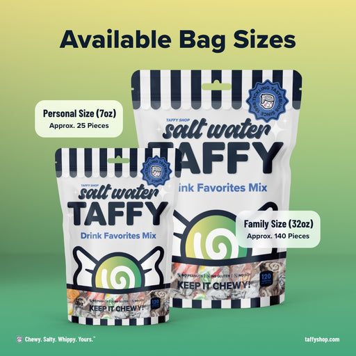 Drink Favorites Taffy Mix Taffy Shop 12-Pack (7oz) Bags