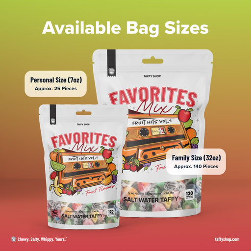 Fruit Favorites Taffy Mix Taffy Shop 12-Pack (7oz) Bags
