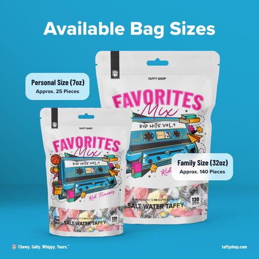 Kid Favorites Taffy Mix Taffy Shop 12-Pack (7oz) Bags