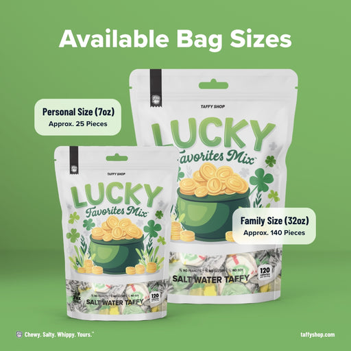 Lucky Favorites Taffy Mix Taffy Shop 12-Pack (7oz) Bags