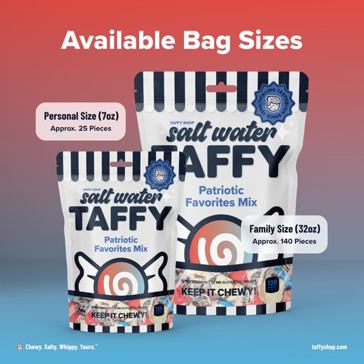 Patriotic Favorites Taffy Mix Taffy Shop 12-Pack (7oz) Bags