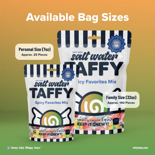 Spicy Favorites Taffy Mix Taffy Shop 12-Pack (7oz) Bags