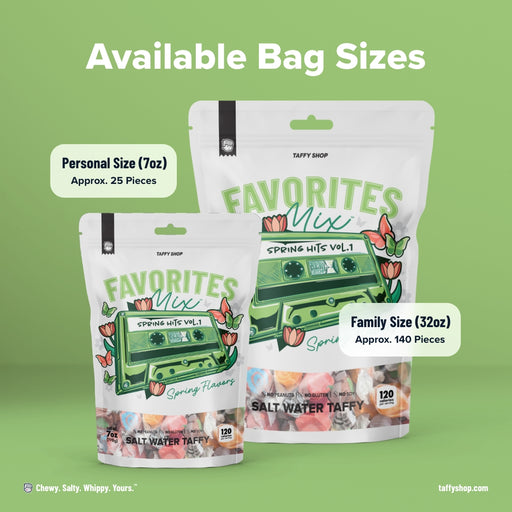 Spring Favorites Taffy Mix Taffy Shop 12-Pack (7oz) Bags