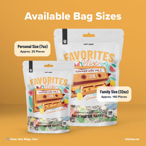 Summer Favorites Taffy Mix Taffy Shop 12-Pack (7oz) Bags