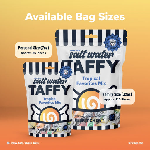 Tropical Favorites Taffy Mix Taffy Shop 12-Pack (7oz) Bags