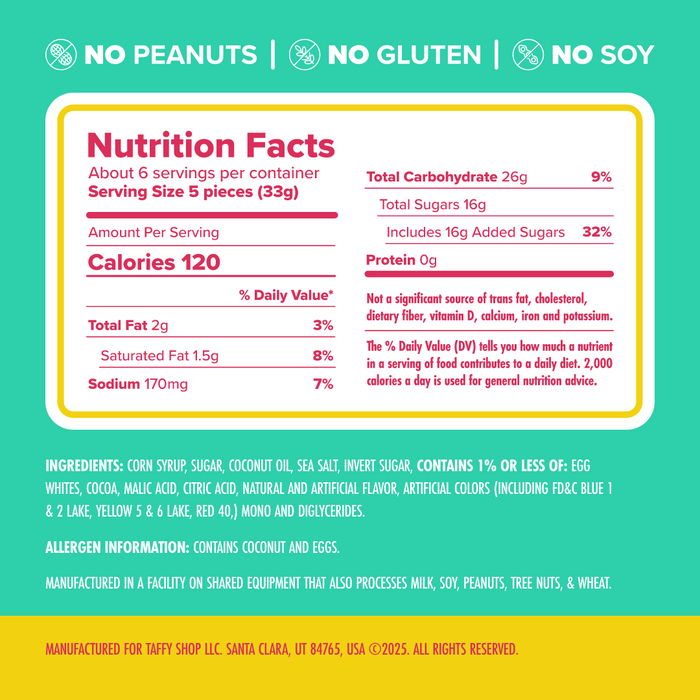 New Mexico Taffy Bag 12-Pack Taffy Shop