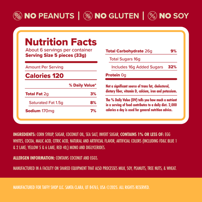 Taf-Fuego Taffy Bag 12-Pack Taffy Shop