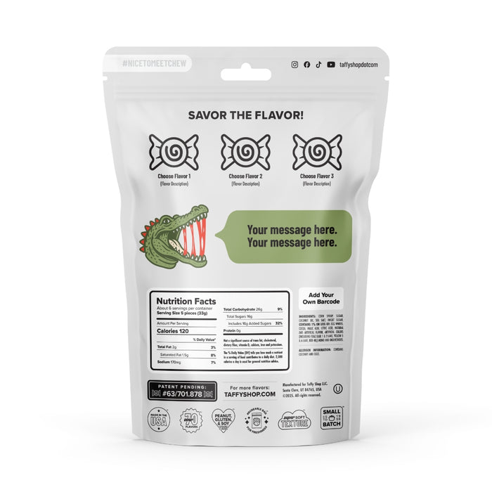 Chomp Chomp Custom Bags 12-Pack Taffy Shop Wholesale