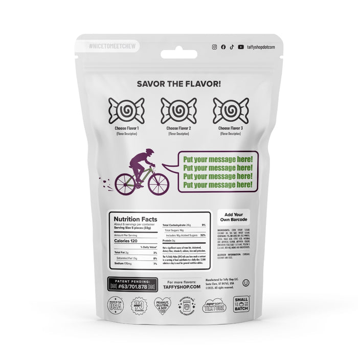 Spoke Stoke Custom Bags 12-Pack Taffy Shop Wholesale