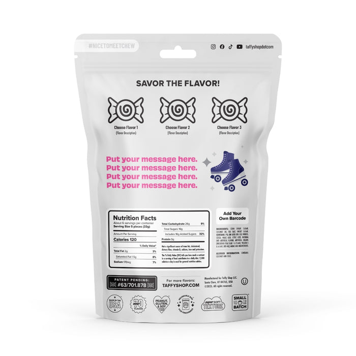 That's How I Roll Custom Bags 12-Pack Taffy Shop Wholesale