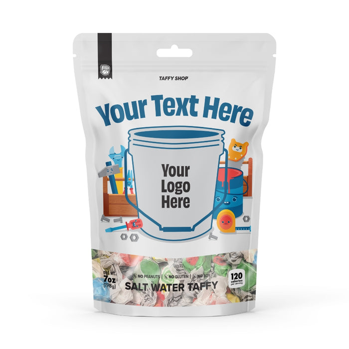 Bucket Bites Custom Bags 12-Pack Taffy Shop Wholesale