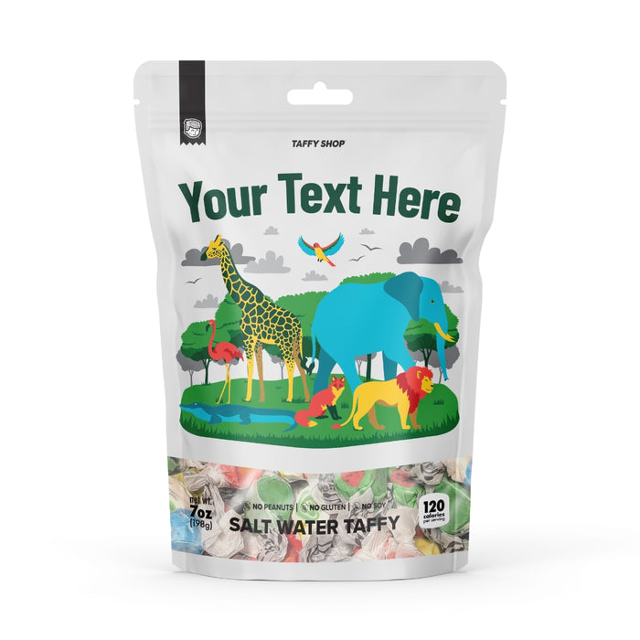 Zoo Chews Custom Bags 12-Pack Taffy Shop Wholesale