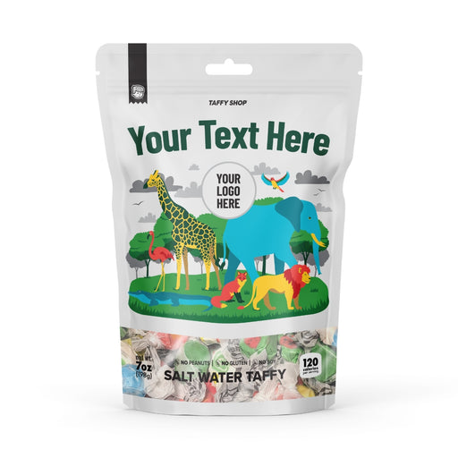 Zoo Chews Custom Bags 12-Pack Taffy Shop Wholesale