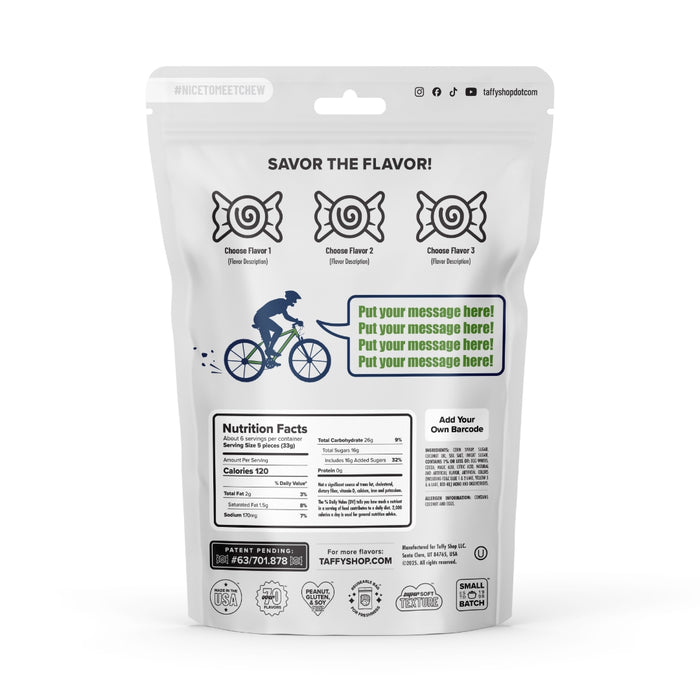 Spoke Stoke Custom Bags 12-Pack Taffy Shop Wholesale