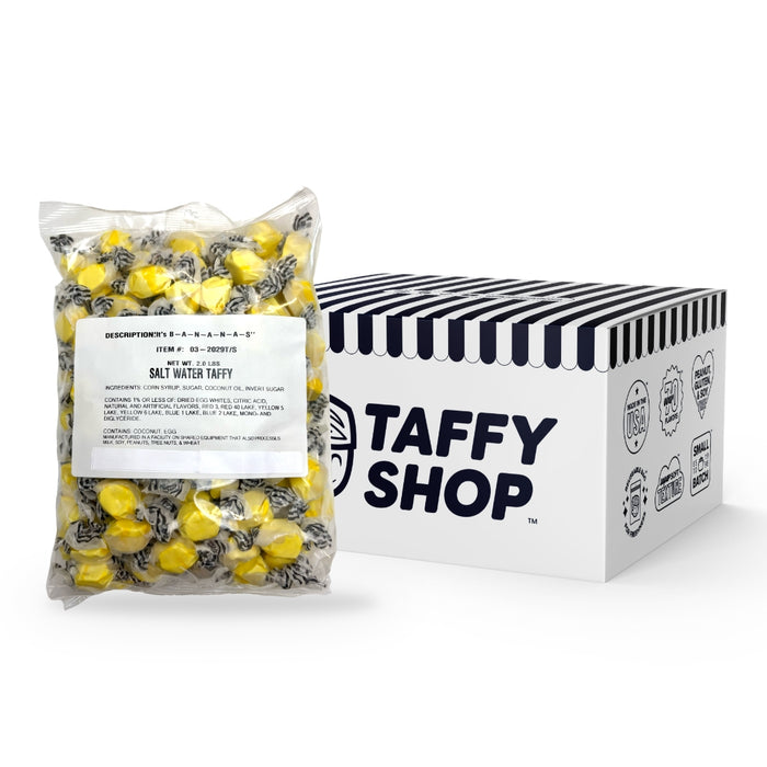 Banana Salt Water Taffy in Bulk | Taffy Shop Wholesale Banana Salt Water Taffy in Bulk | Taffy Shop Wholesale
