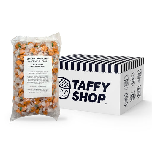 Pumpy McPumpkin Face Taffy Taffy Shop 10-Pack (2lb) Bulk