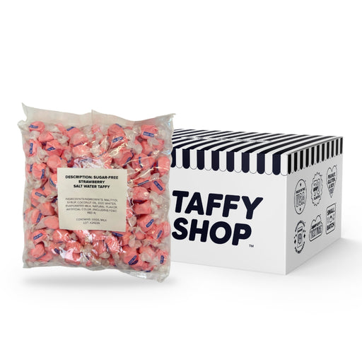 Sugar-Free Fresh Strawberry Taffy Taffy Shop 10-Pack (2lb) Bulk