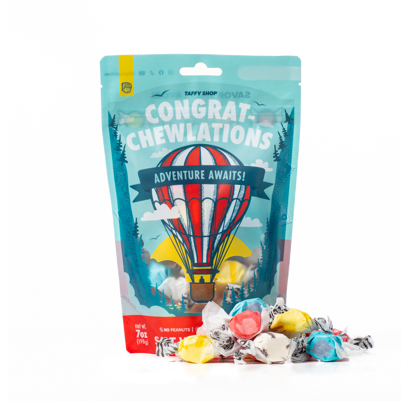 Congrat-Chewlations Taffy Bag 12-Pack Taffy Shop