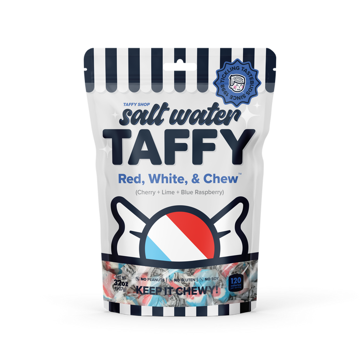 Red, White, & Chew Taffy Taffy Shop 10-Pack (2lb) Bulk