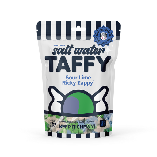 Sour Lime Ricky Zappy Taffy Taffy Shop Wholesale 10-Pack (2lb) Bulk