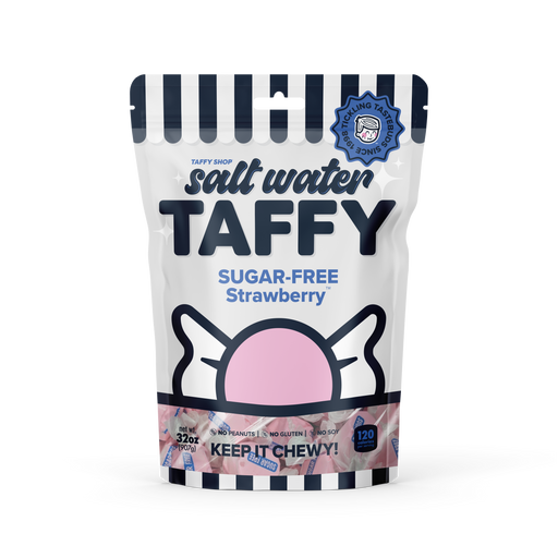 Sugar-Free Fresh Strawberry Taffy Taffy Shop 10-Pack (2lb) Bulk