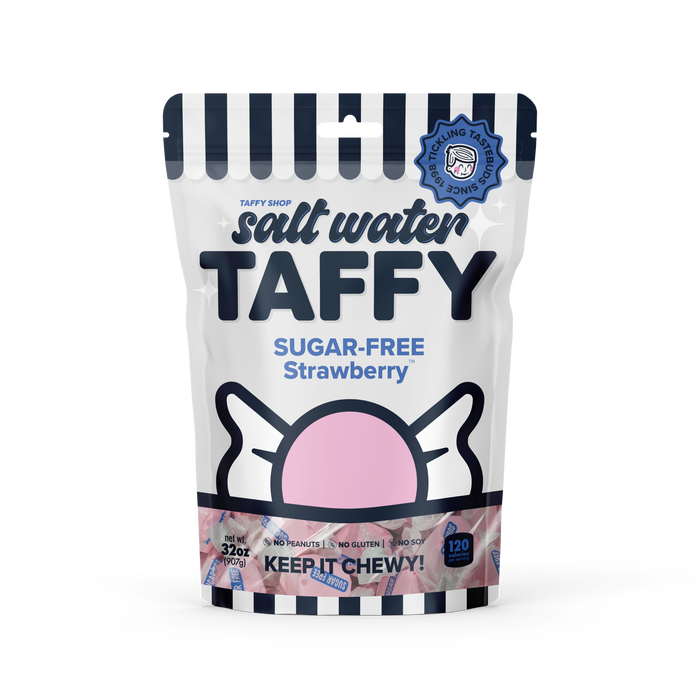 Sugar-Free Fresh Strawberry Taffy Taffy Shop 10-Pack (2lb) Bulk