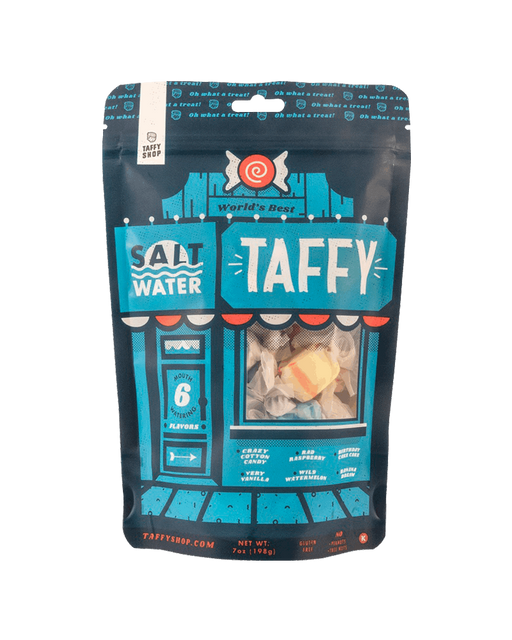 World's Best Saltwater Taffy Ready To Go Bag Front